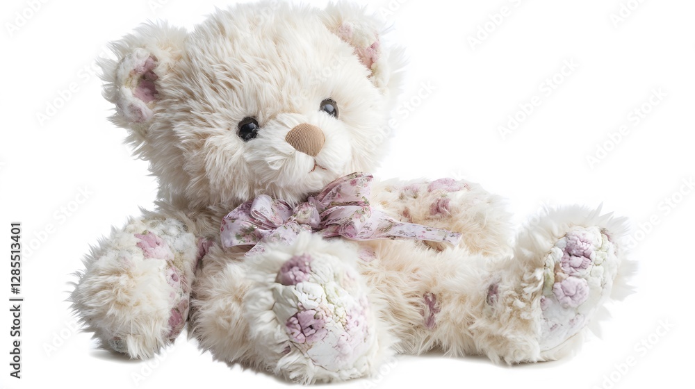 A plush teddy bear, clean white background, transparent isolate A plush teddy bear, clean white background, transparent isolate