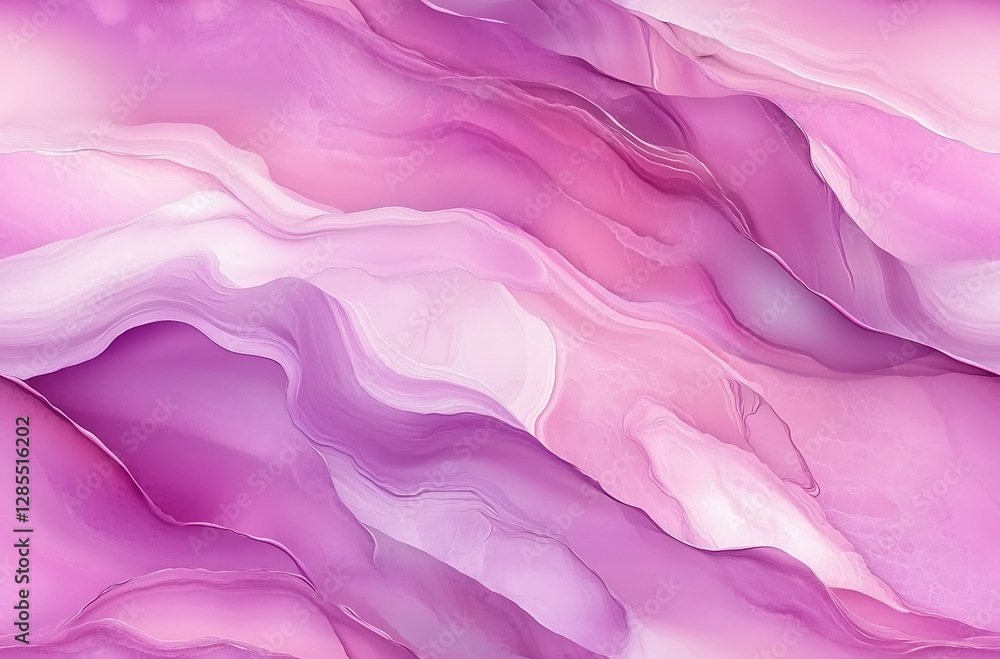 Obraz premium Pink and purple liquid marble seamless pattern