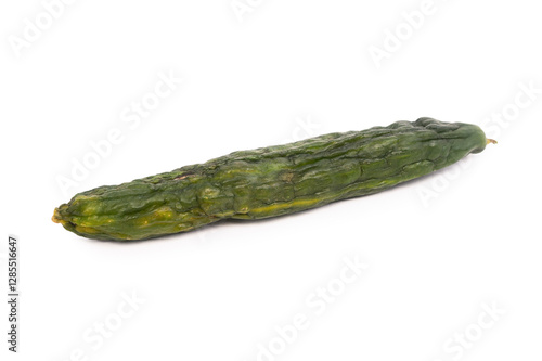 Rotten cucumber isolated photo