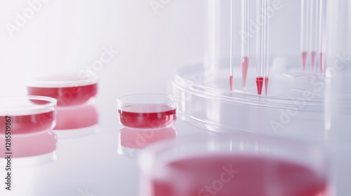 Lipid research in a laboratory with a researcher studying lipids in relation to stress management. Featuring health and stress reduction