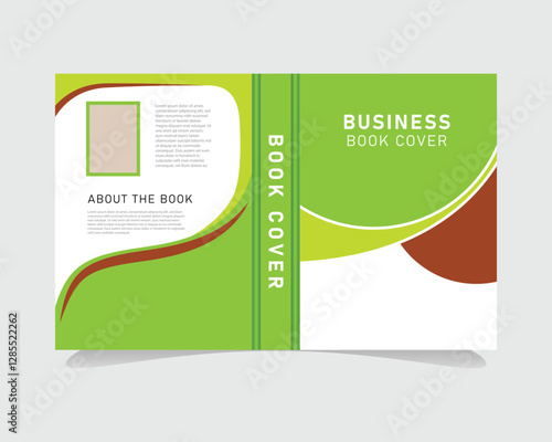 Corporate creative book cover template vector