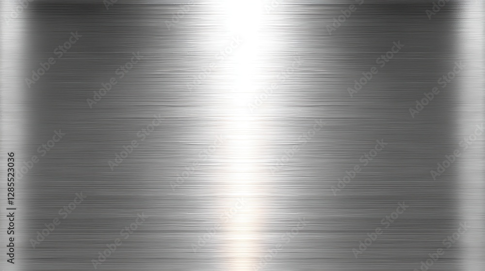 Smooth Brushed Metal Background with Subtle Highlights and Gradient