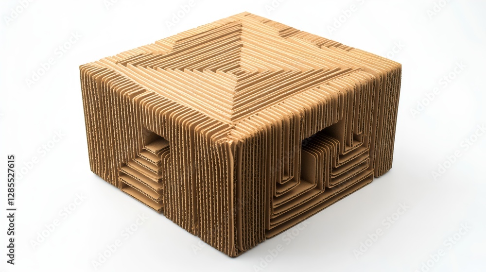 Innovative Cardboard Design Structure Geometric Aesthetic Functional Artistic Craftsmanship Eco-Friendly Sustainable Home Decor