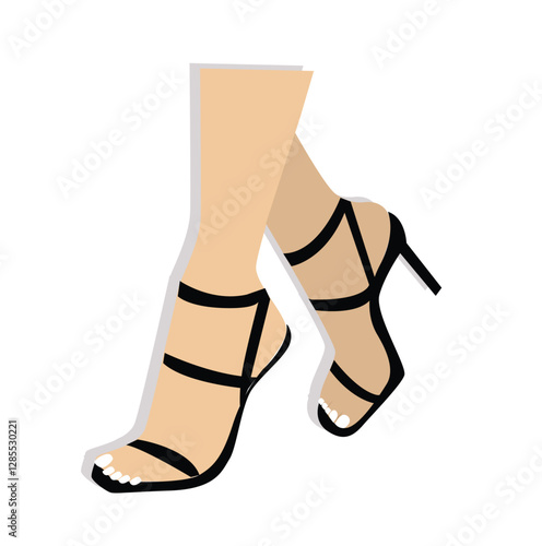 female legs wearing high heels