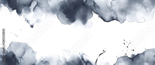 Panel kuchenny z motywem White marble seamless texture background with gold and grey wines, abstract