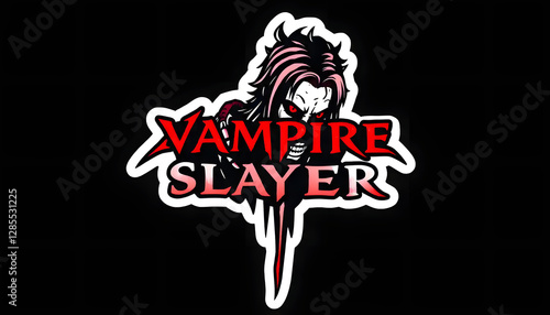 A_sticker_of_a_vampire Generative AI
