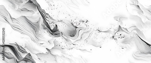 Panel kuchenny z motywem White marble seamless texture background with gold and grey wines, abstract