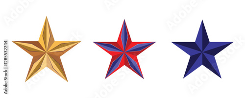 Star Icon vector on white background. Stars quality rating icon. Lone star vector icon. Sharp edges and bold outline in minimalistic design. EPS 10.