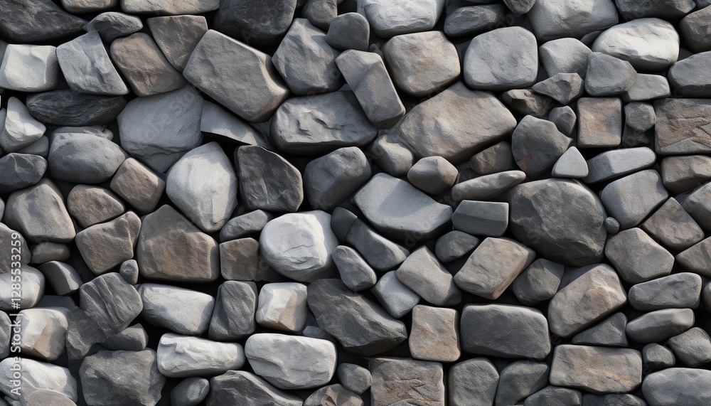 Close-up image with rocky surface solid realistic stones. Seamless wallpaper background design template. Close-up image with rocky surface solid realistic stones. Seamless wallpaper background design template.