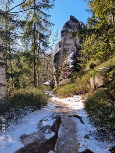 Adrspach-Teplice Rocks in winter