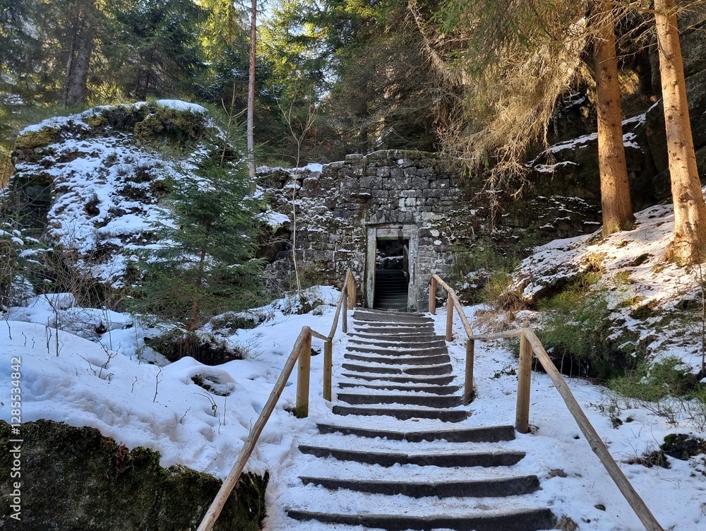 Adrspach-Teplice Rocks in winter