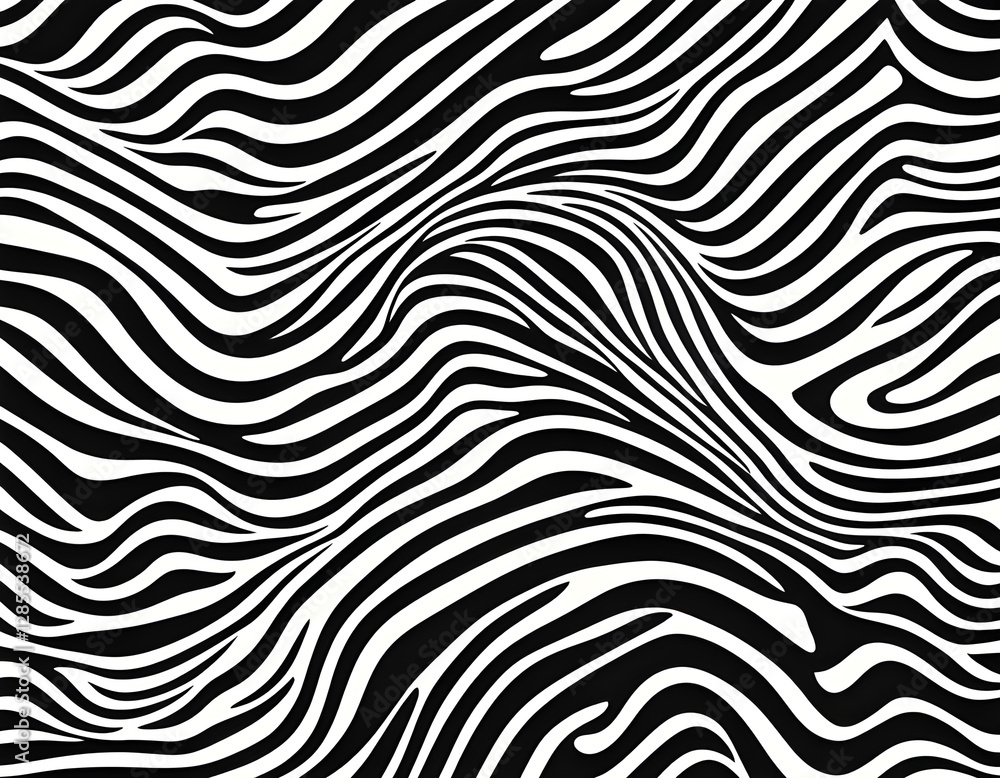Vector striped pattern. Black-white background. Stylized Zebra pattern, isolated vector illustration background Vector striped pattern. Black-white background. Stylized Zebra pattern, isolated vector illustration background