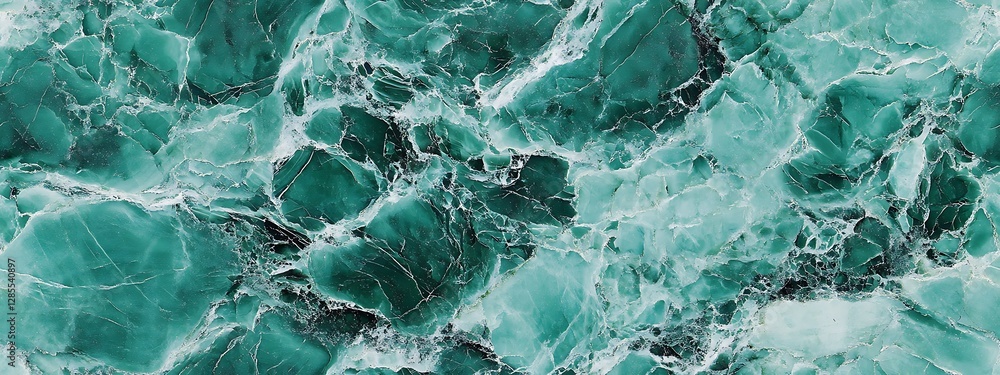 Fototapeta premium A white marble seamless texture background with gray and green veins