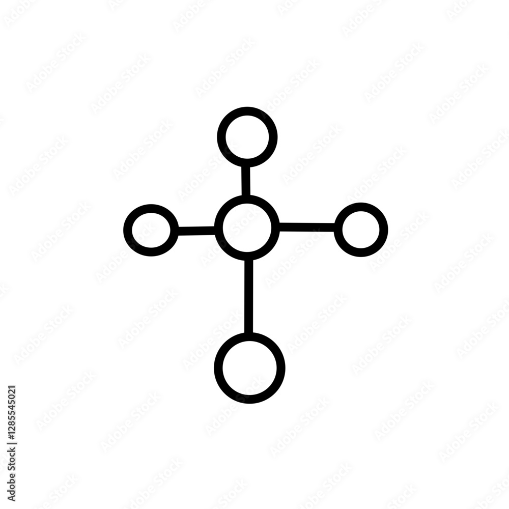 Structure molecule icon
