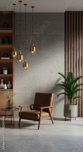Industrial Elegance: A Cozy Corner with Modern Minimalism