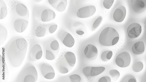 Wallpaper Mural Abstract white porous structure background Torontodigital.ca