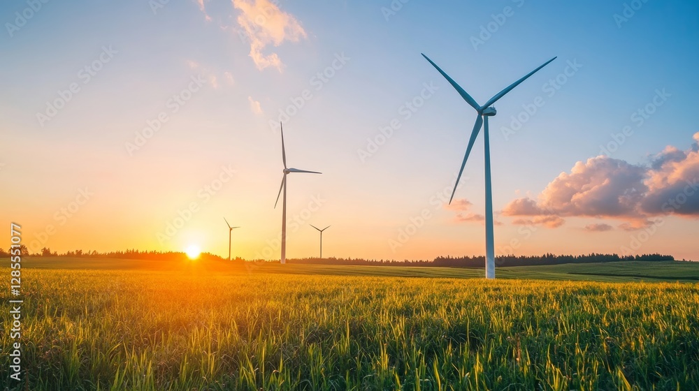Obraz premium Renewable Energy Design Poster