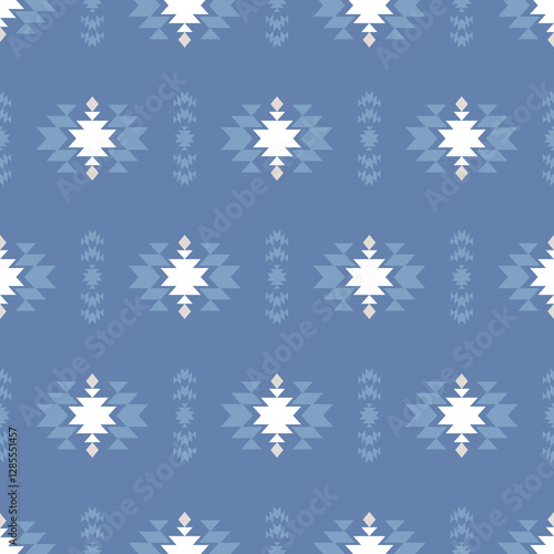 Southwest Aztec geometric Native American Mexican Navajo tribal ethnic boho indian texture ornament seamless pattern fabric colorful design vector for woven textile printing blanket rug carpet fashion