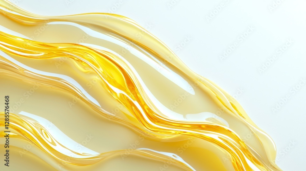 Obraz premium abstract background with golden waves,beautiful unrealistic background in golden yellow theme