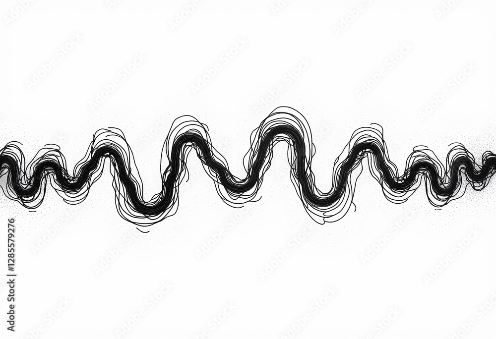 Experience the harmonious balance of order and chaos in this striking visual: Evenly spaced, squiggly vector lines are precisely arranged to form an asterisk, creating a captivating blend of structure Experience the harmonious balance of order and chaos in this striking visual: Evenly spaced, squiggly vector lines are precisely arranged to form an asterisk, creating a captivating blend of structure