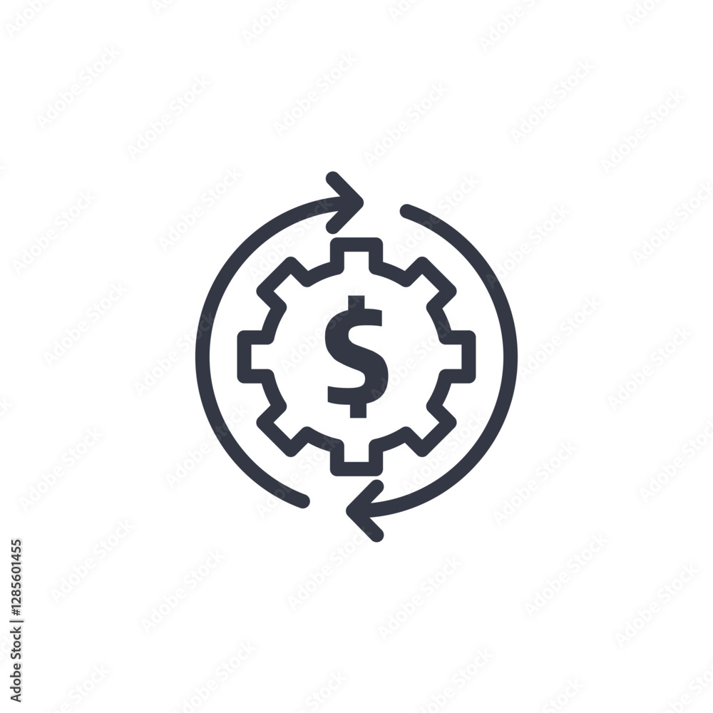 finance flow icon symbol vector sign isolated on white background illustration for graphic and web design finance flow icon symbol vector sign isolated on white background illustration for graphic and web design