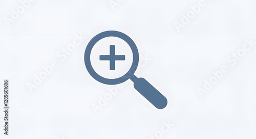Magnifying Glass Plus Sign Zoom Enhance Add Detail Focus Search Explore Inspect Investigate