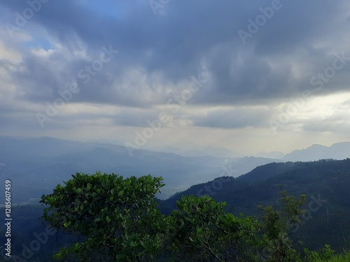 clouds over the mountains