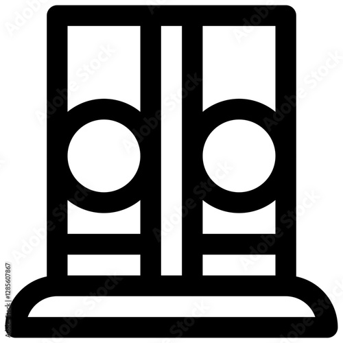 Respirometer. Editable stroke vector icon.