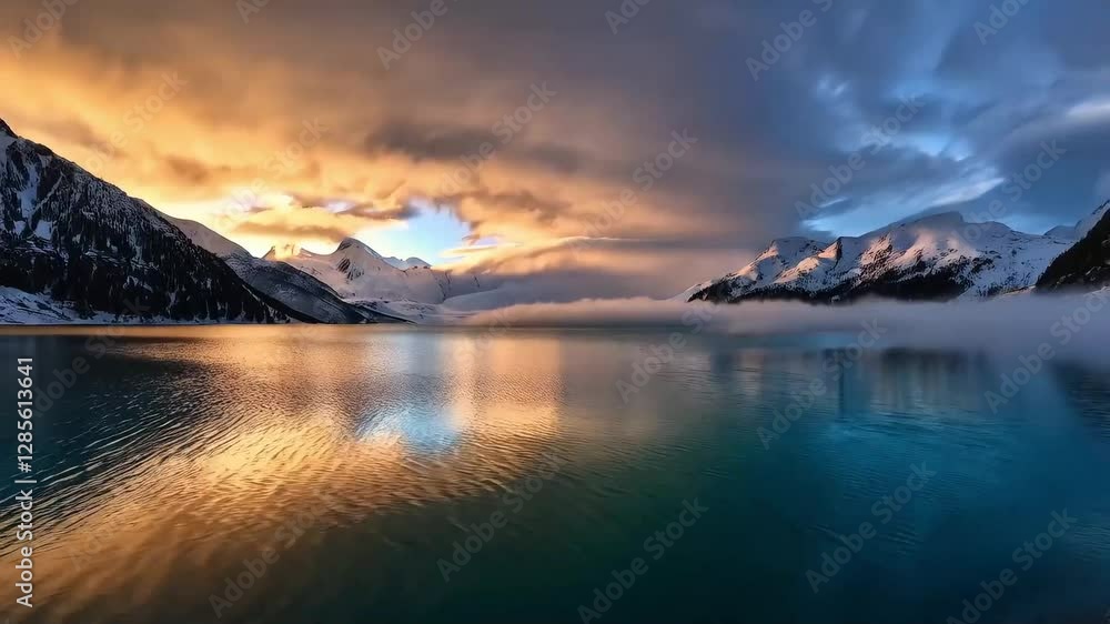 Alpine Lake Time-Lapse - AI-Generated Nature Reflections & Sky Transitions Alpine Lake Time-Lapse - AI-Generated Nature Reflections & Sky Transitions