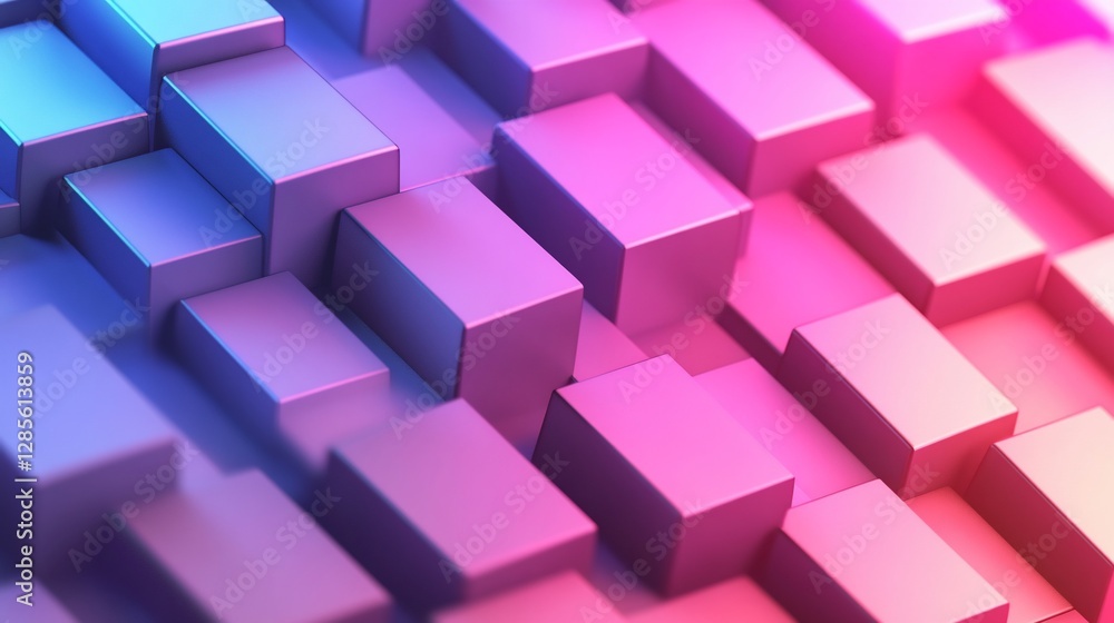 Abstract colorful cubes, gradient background, digital art, website design Abstract colorful cubes, gradient background, digital art, website design