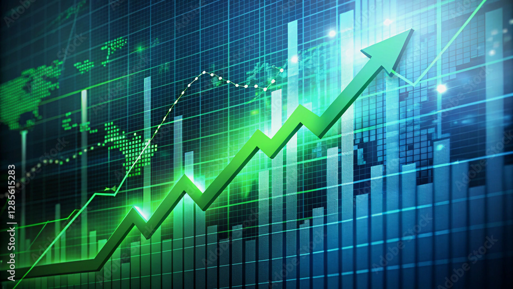 Positive Financial Growth Trend Visualized Positive Financial Growth Trend Visualized