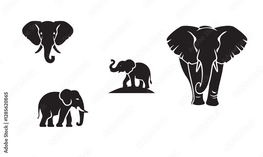 Obraz premium Elephant icon, logo,