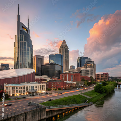 Nashville Skyline: Cityscape, Tennessee photo