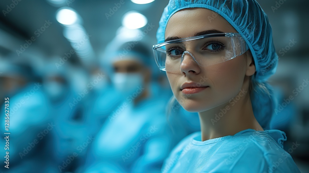 Innovative medical device prototyping being carefully conducted in a sterile laboratory setting. Innovative medical device prototyping being carefully conducted in a sterile laboratory setting.