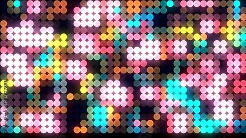 Circle tech background animation, digital tech background design, gradient loop background design