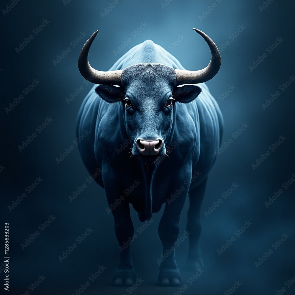 cow on a white background