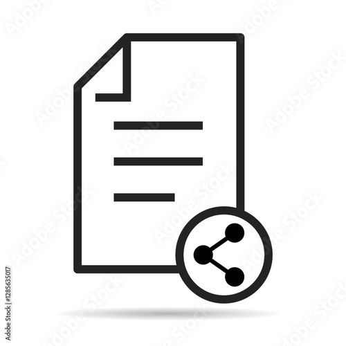 In compliance icon shadow sign, company passed inspection symbol, complete checkmark vector .