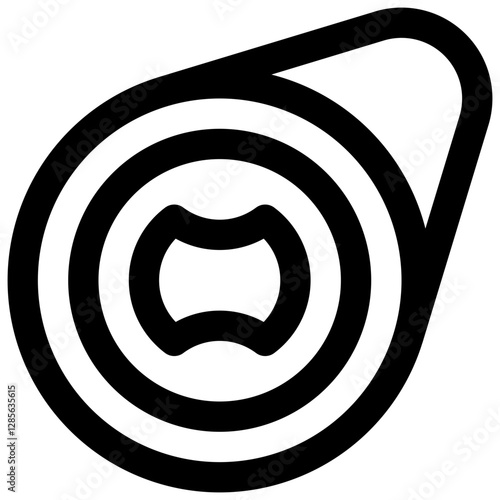Cholesterol. Editable stroke vector icon.