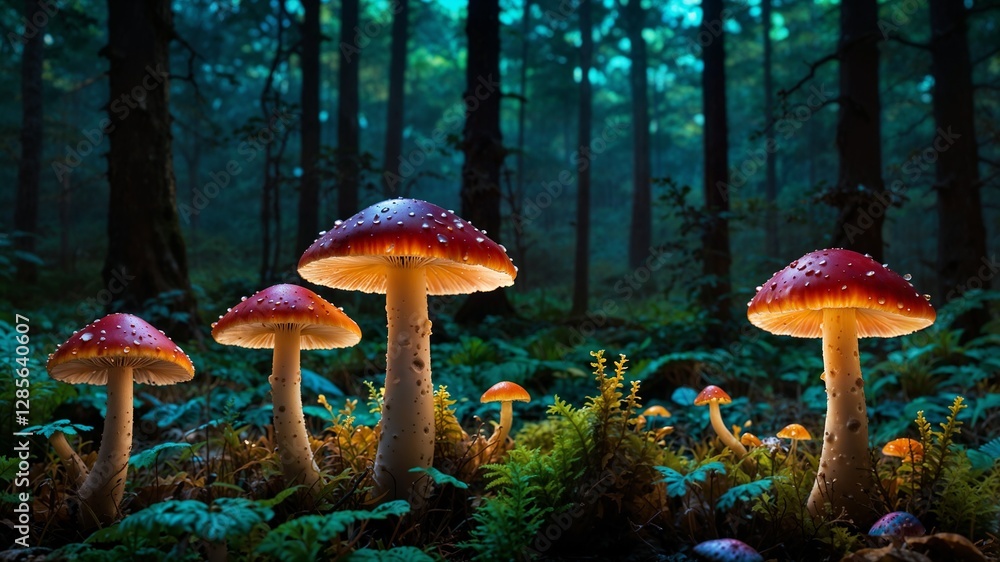 Fototapeta premium mushroom forest 