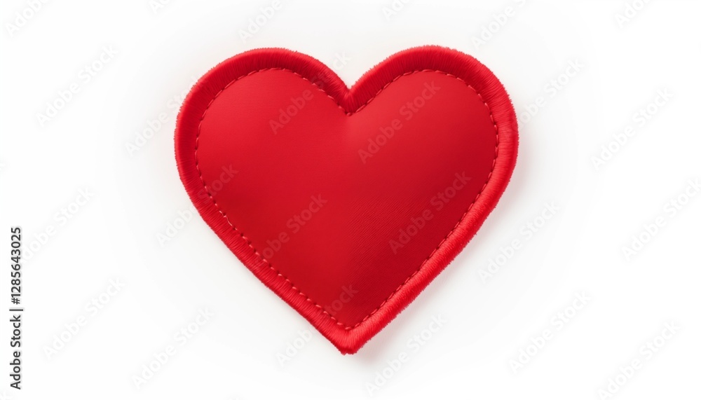 love red heart patch on white background love red heart patch on white background