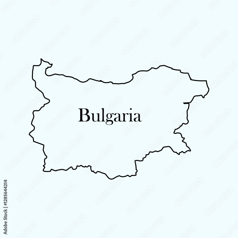 Obraz premium Bulgaria country map icon