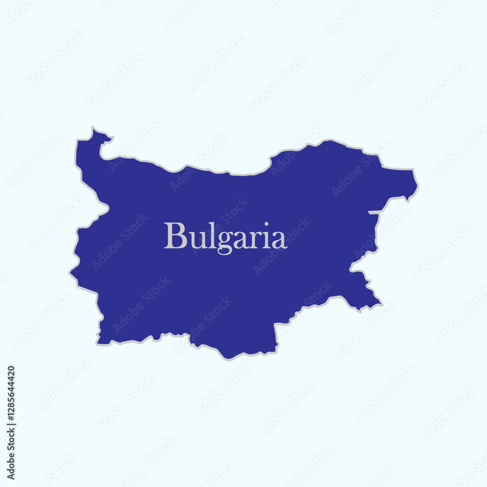 Fototapeta premium Bulgaria country map icon