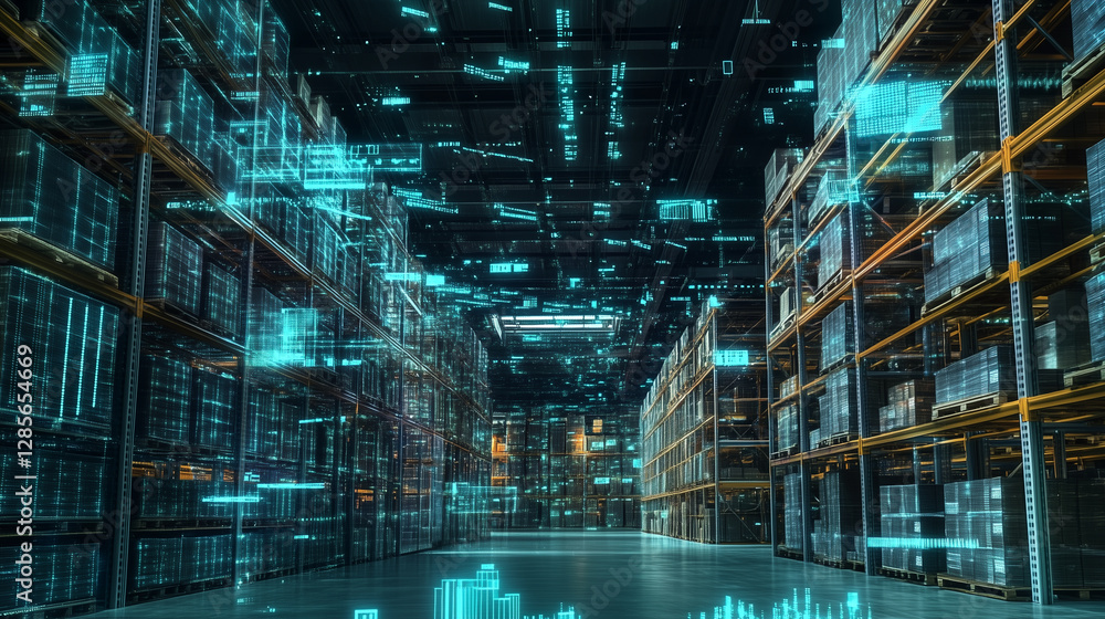 Logistics warehouse using augmented reality and big data for inventory and product management