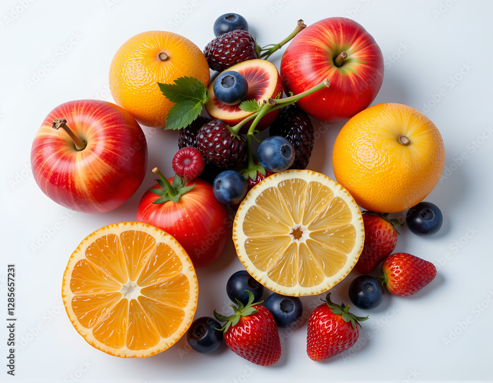 fruit and vegetables top shot minimal background fruit and vegetables top shot minimal background