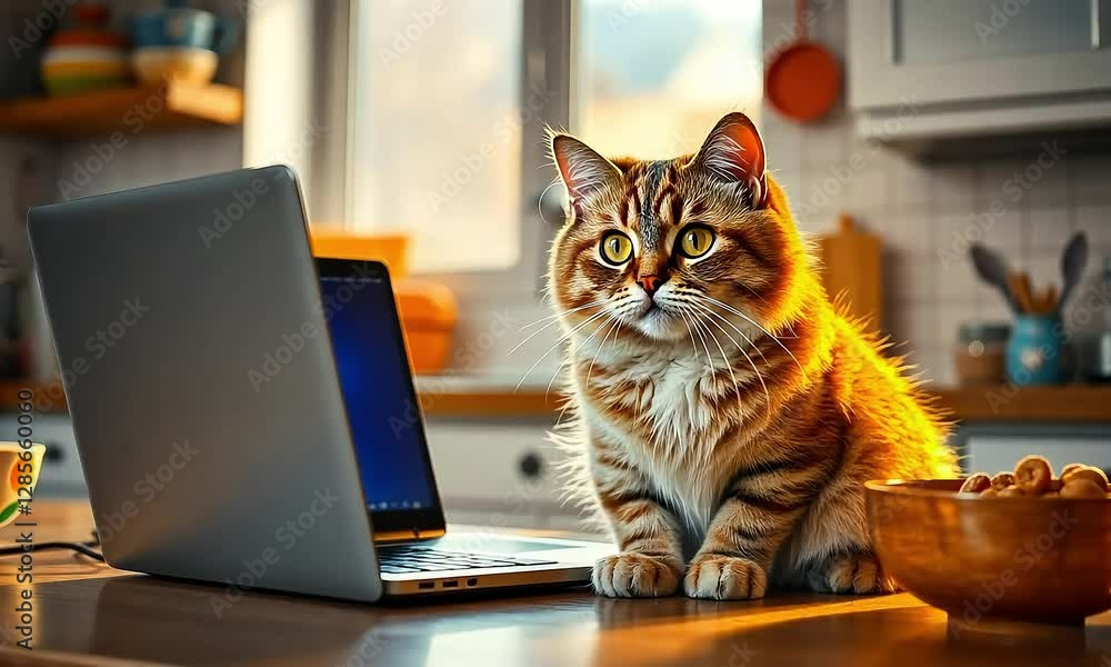 Multiple cats with vibrant colors, standing together. Multiple cats with vibrant colors, standing together.