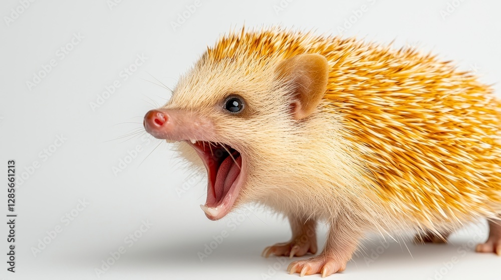 Angry Baby Hedgehog Portrait Angry Baby Hedgehog Portrait