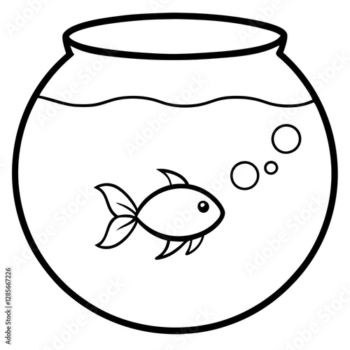goldfish in a glass