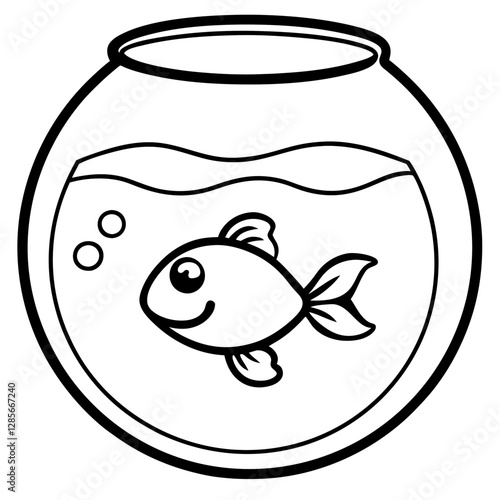 fish in a glass