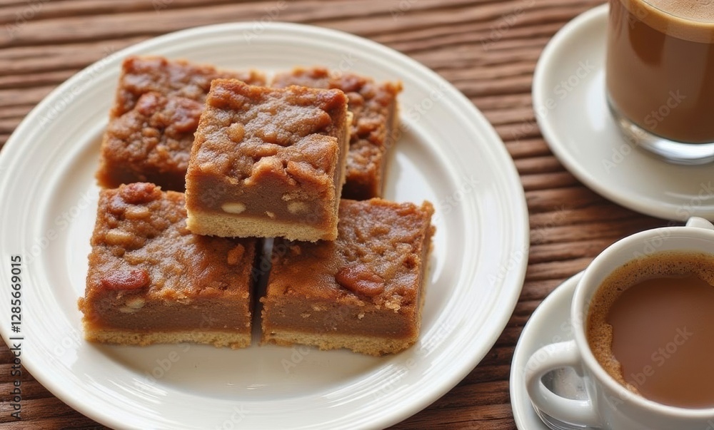 Delicious sweet treat on a plate Delicious sweet treat on a plate