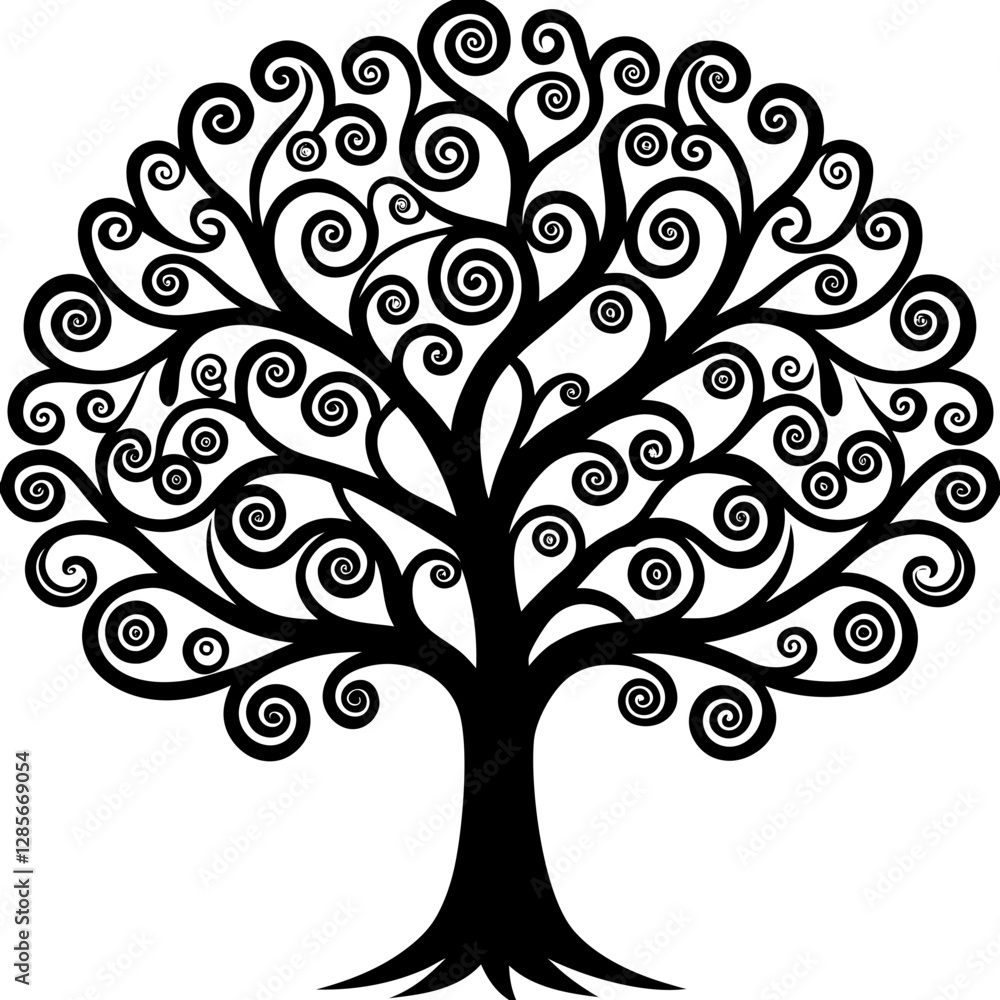 vector tree silhouette vector tree silhouette